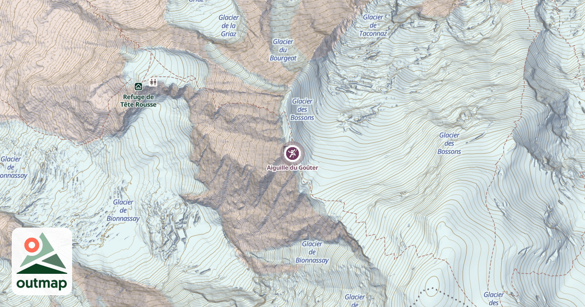 Map of Aiguille du Goûter
