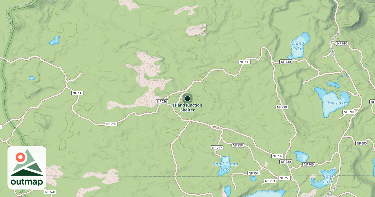 Map of Island Junction Shelter