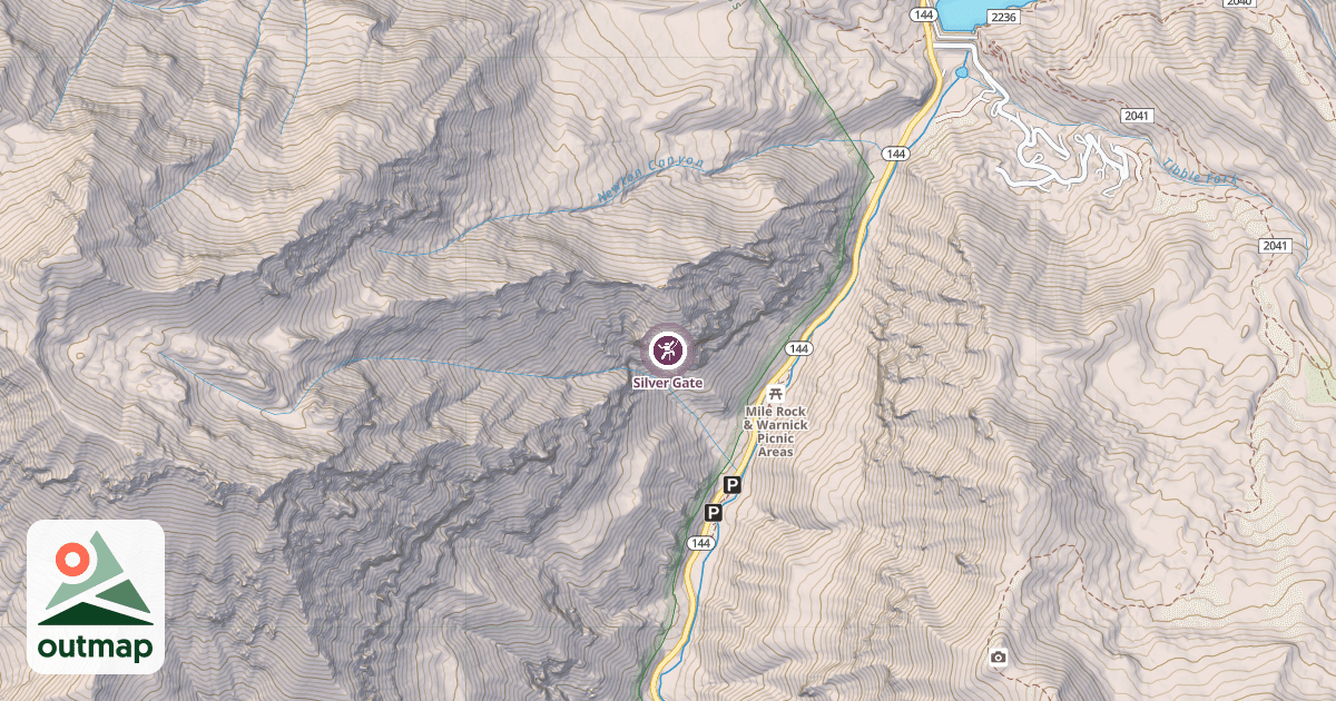 Map of Silver Gate