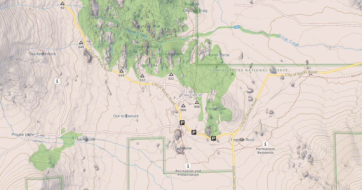 Map preview of Site C left