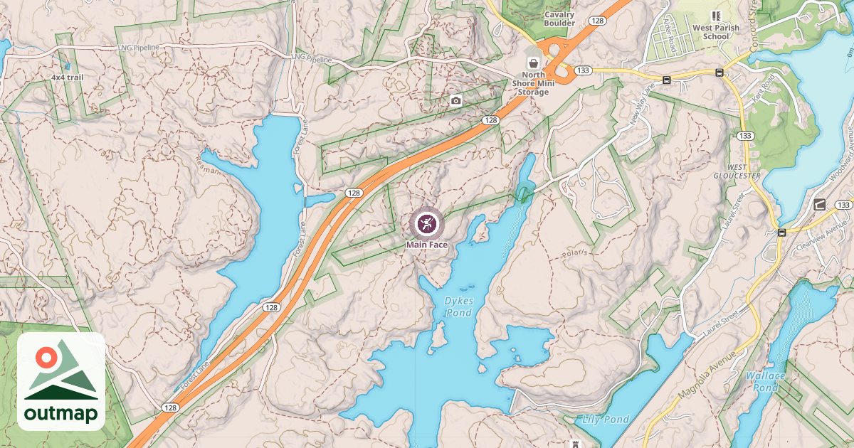 Map of Main Face