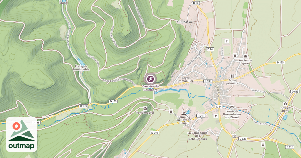 Map of Carrière du Gauxberg