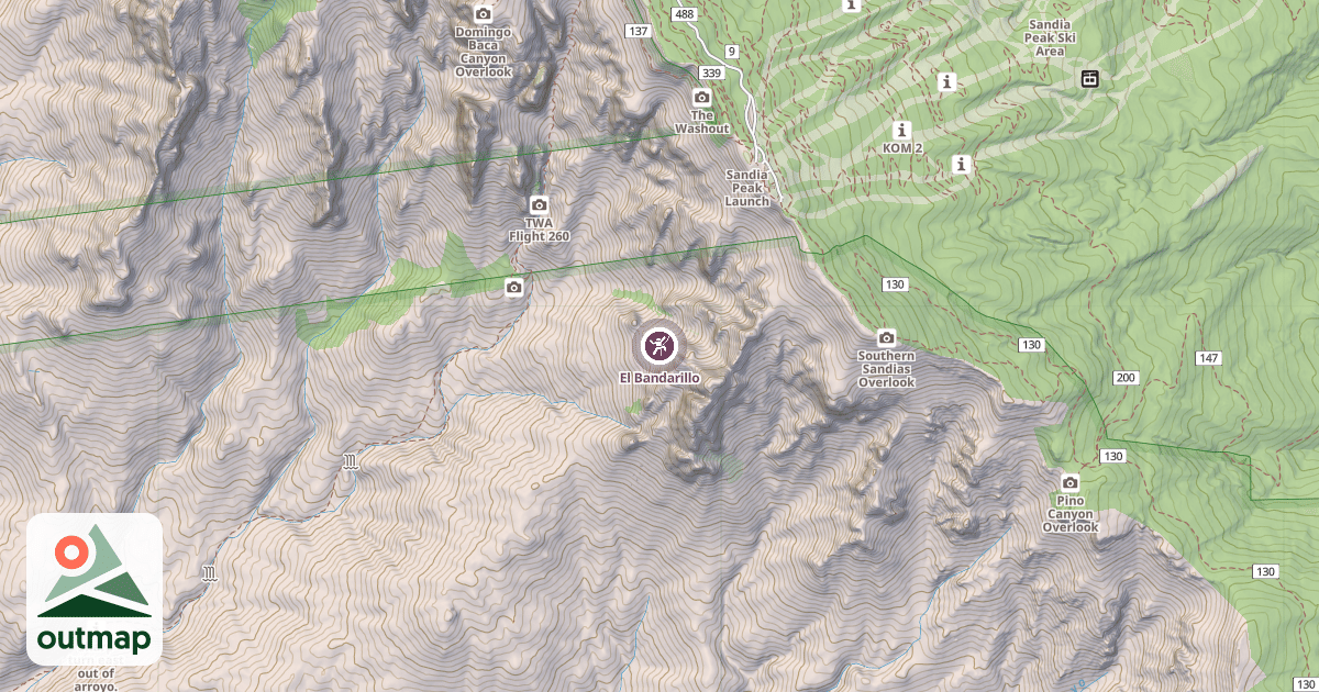 Map of El Bandarillo