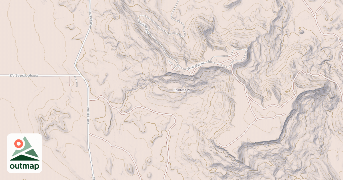 Map of Crustose