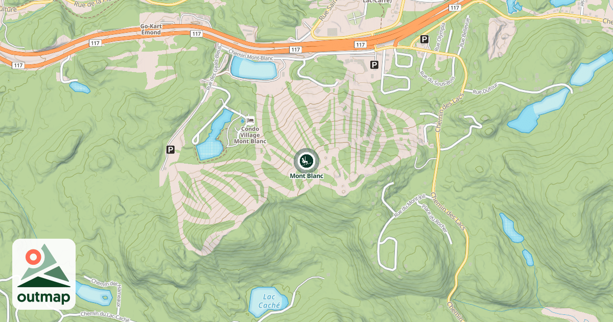 Map of Mont Blanc