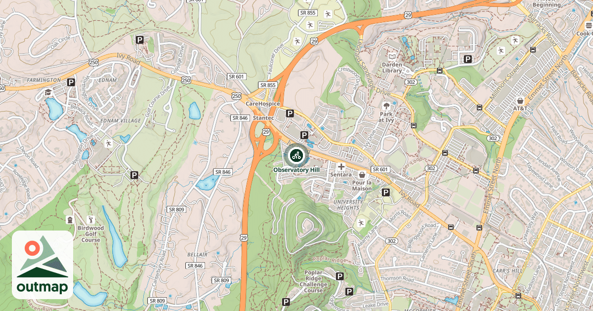 Map of Observatory Hill