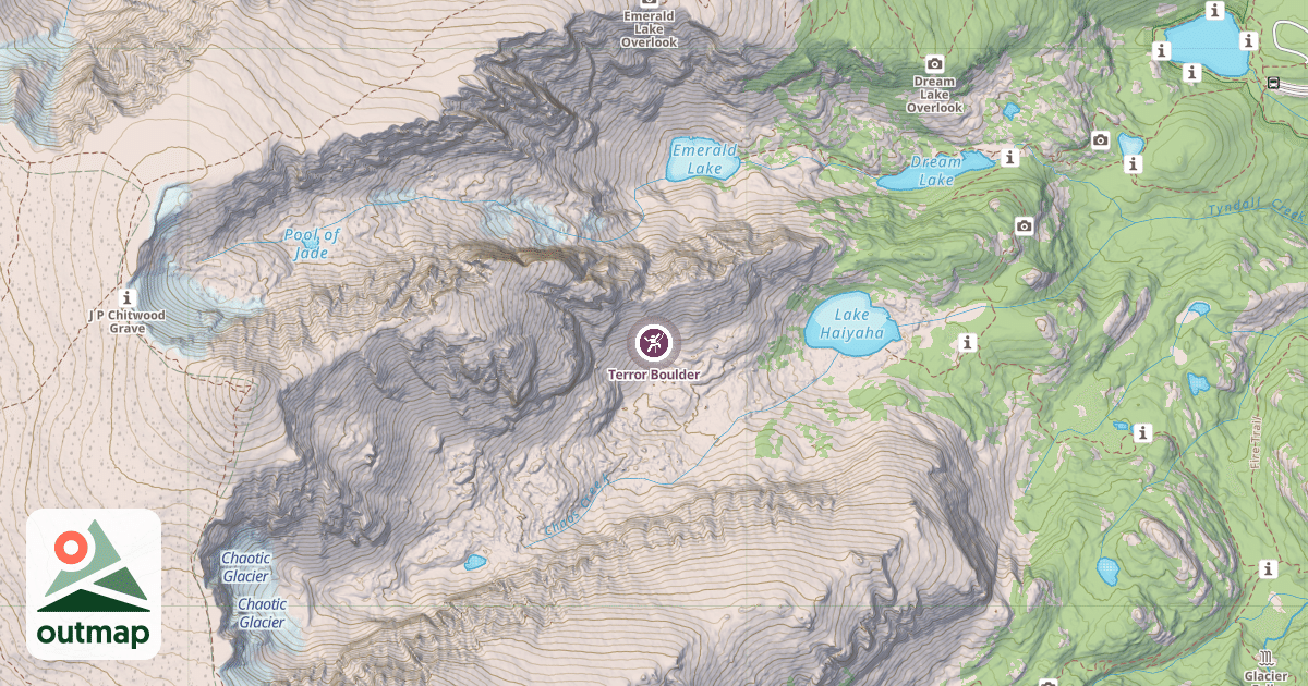 Map of Terror Boulder