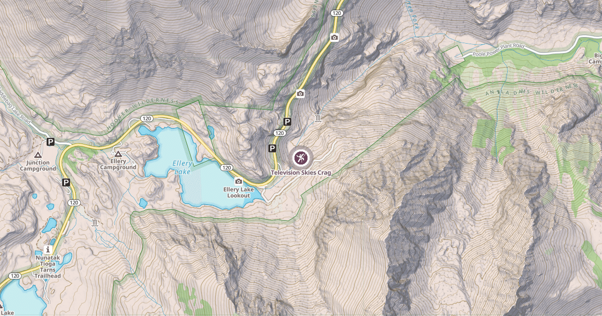 Map preview of Television Skies Crag
