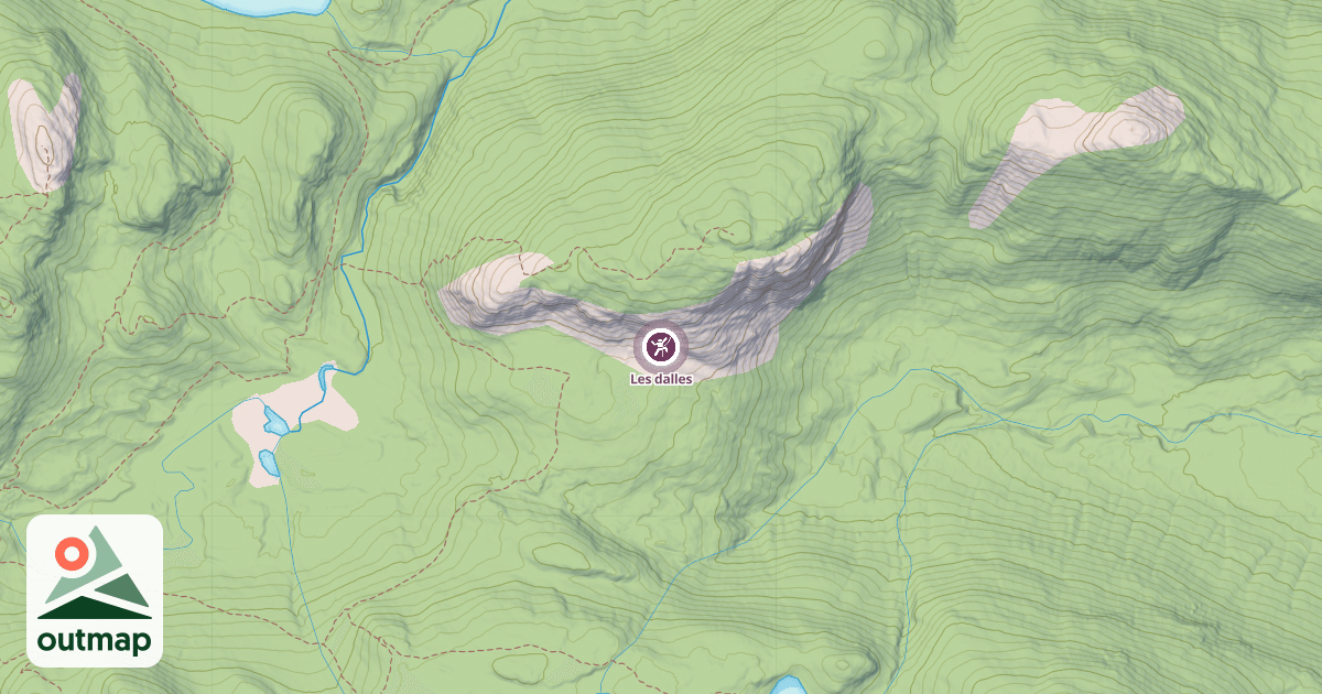 Map of Les dalles