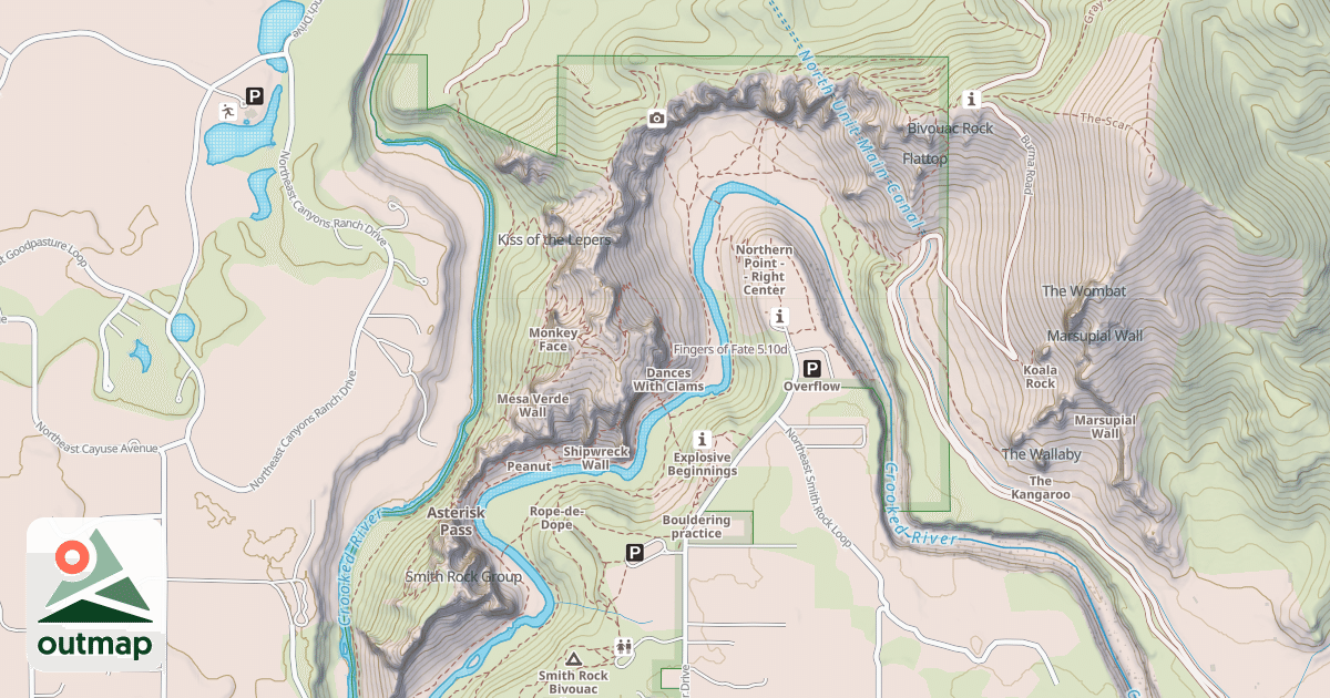 Map of Fingers of Fate
