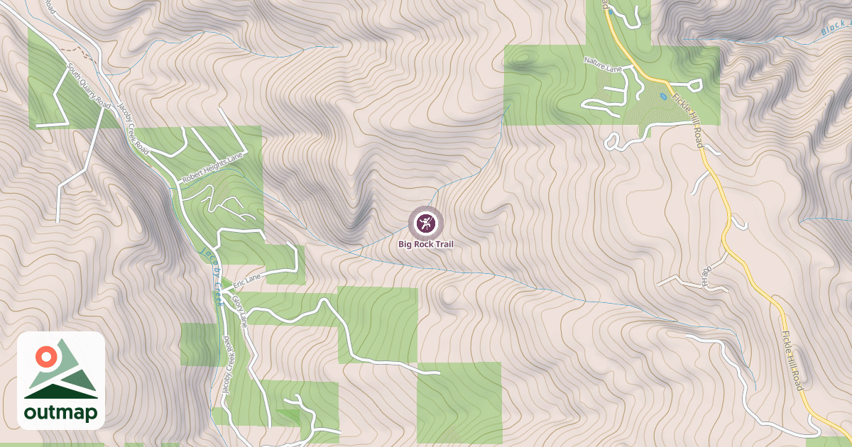 Map of Big Rock Trail