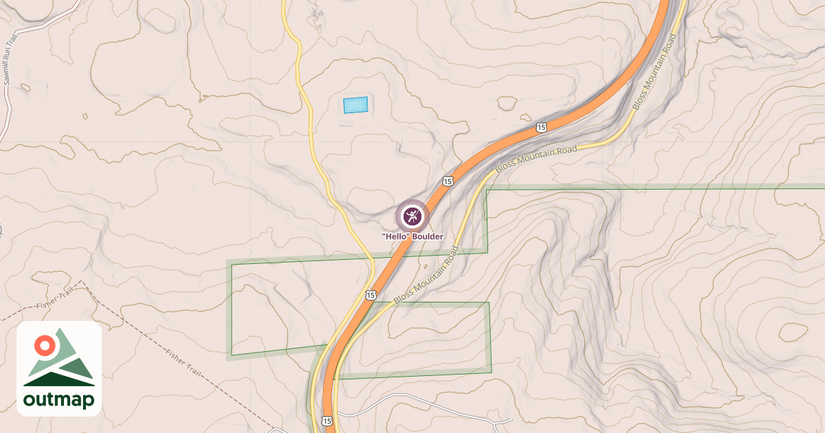 Map of "Hello" Boulder