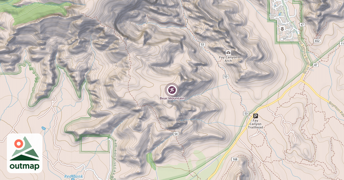 Map of Bear Mountain