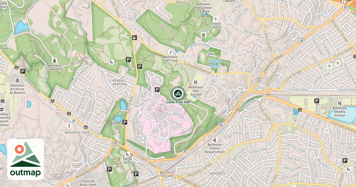 Map of Lone Tree Hill