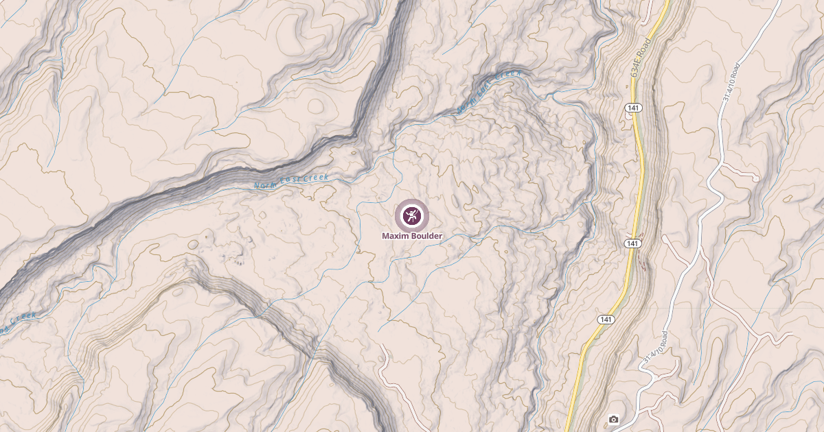 Map preview of Maxim Boulder