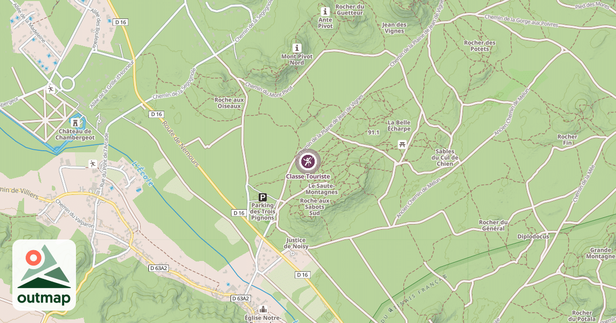 Map of Classe Touriste