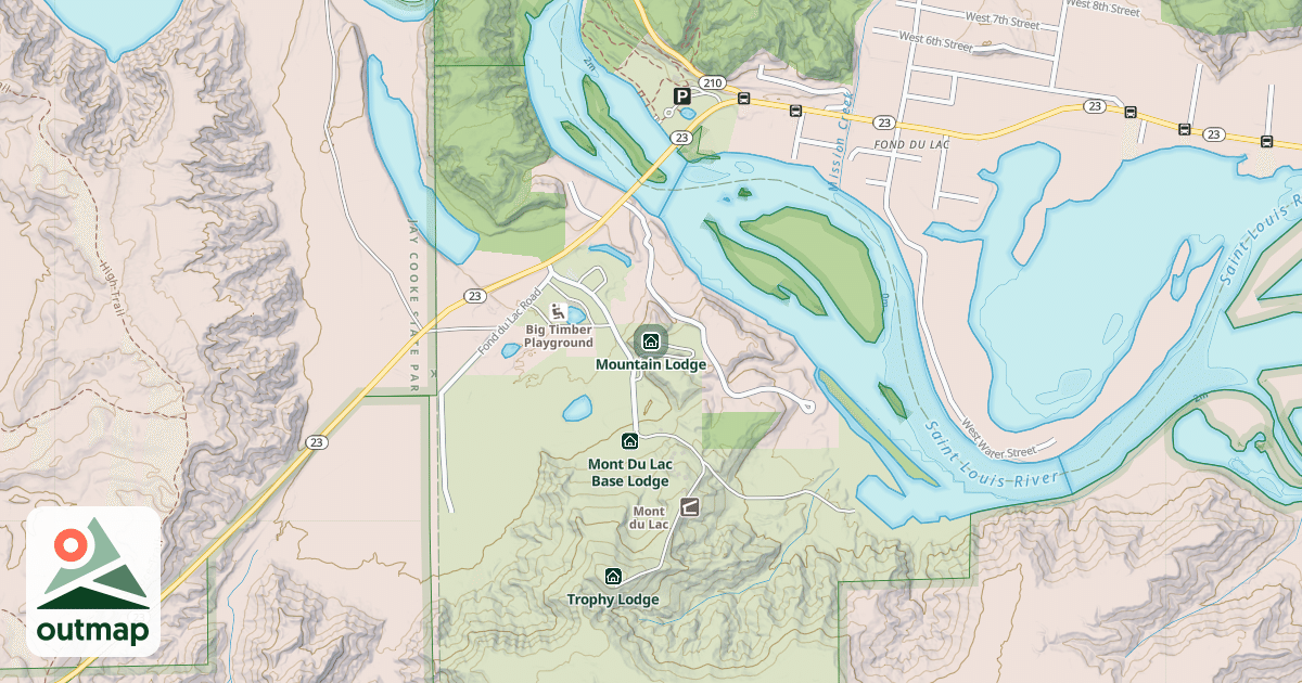 Map of Mountain Lodge