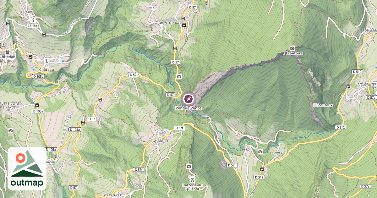 Map of Pont de Vence