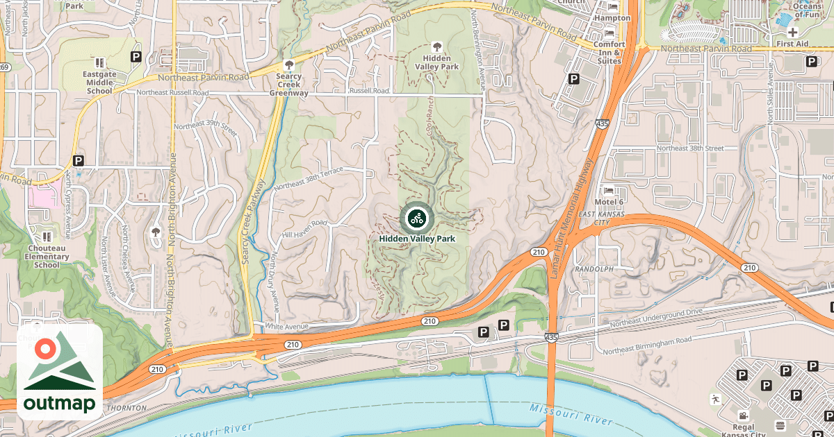 Map of Hidden Valley Park