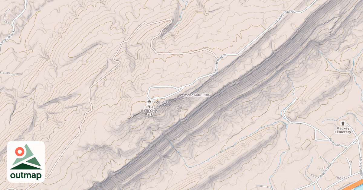 Map of Rodeo Ride