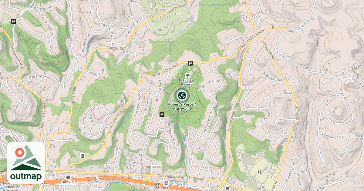 Map of Robert's Parcel/Murrysville