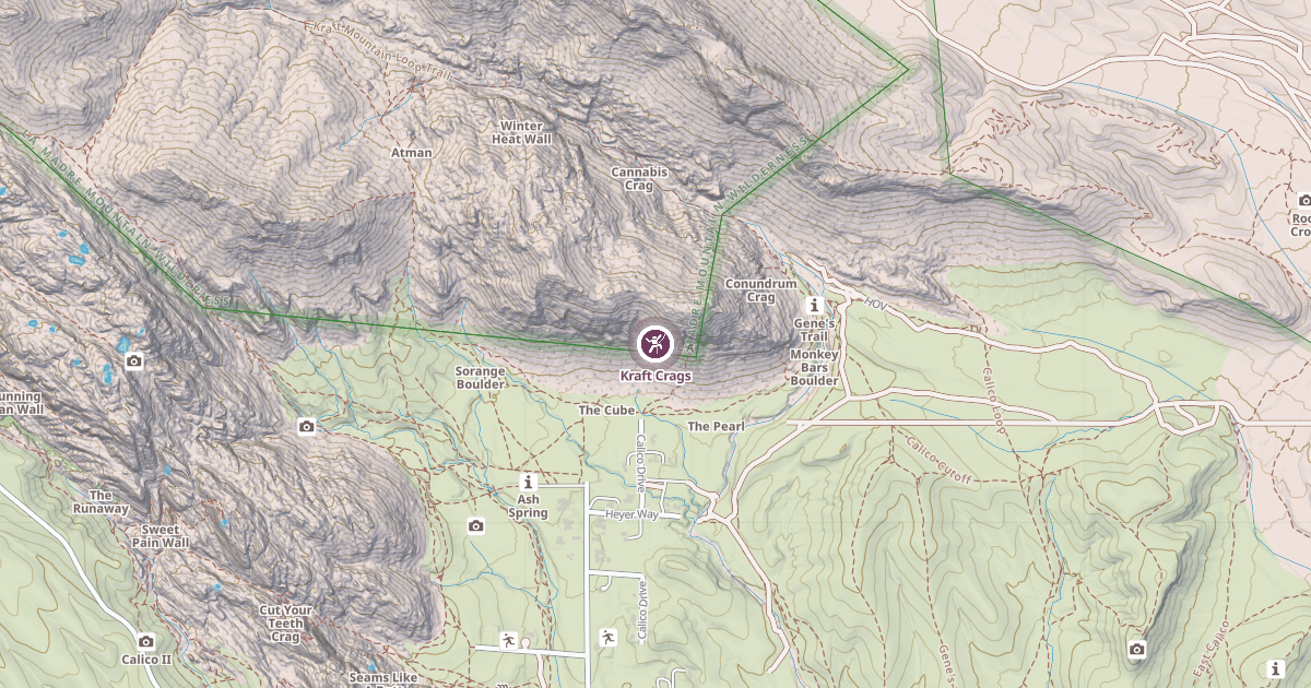 Map preview of Kraft Crags