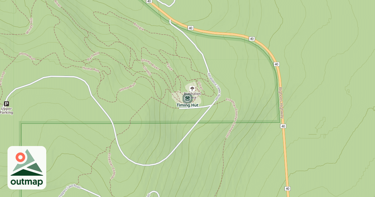 Map of Timing Hut
