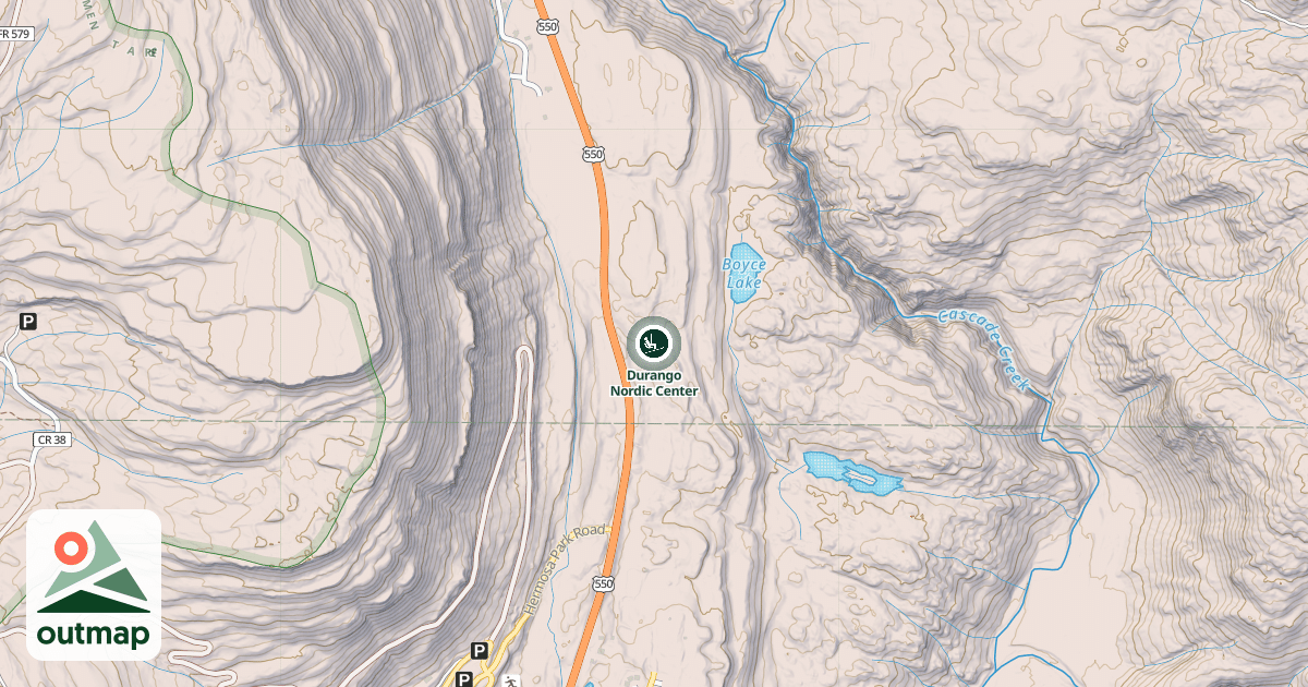 Map of Durango Nordic Center