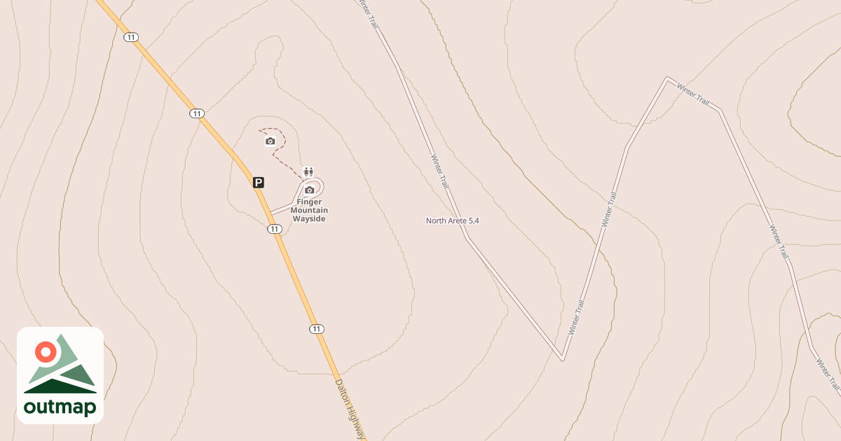 Map of North Arete