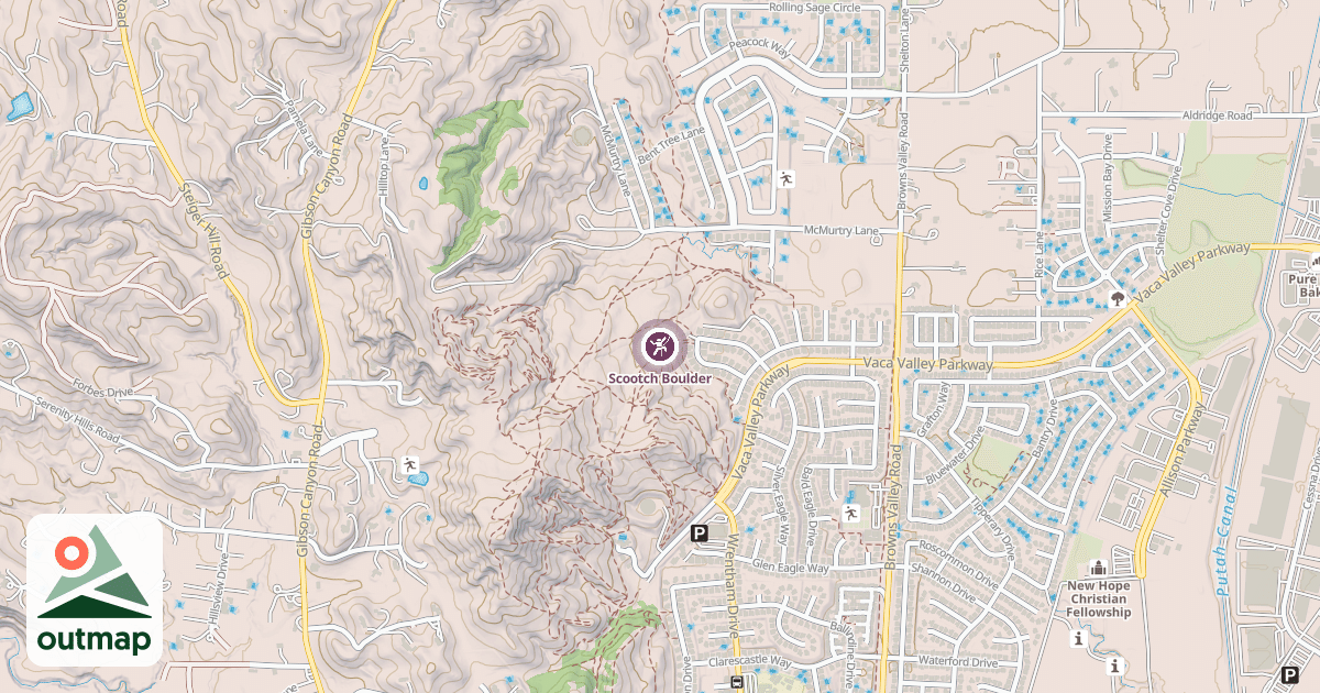 Map of Scootch Boulder