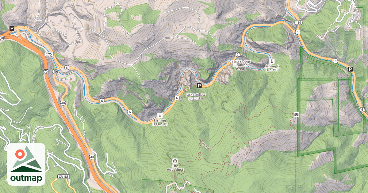 Map of Jack's Yellow Jacket
