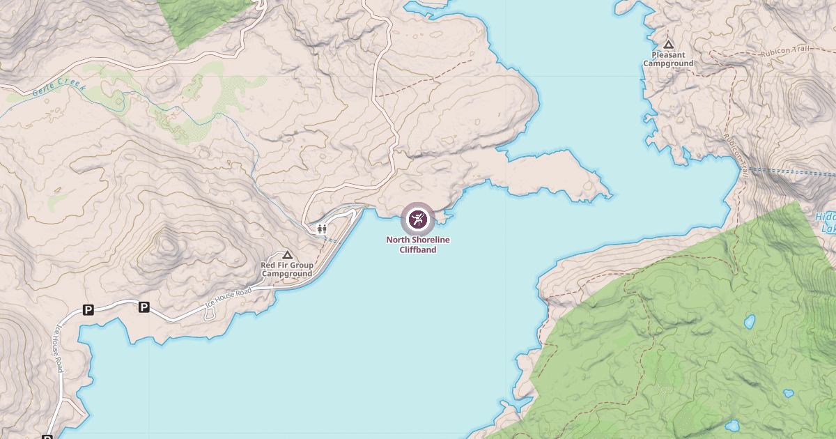 Map preview of North Shoreline Cliffband