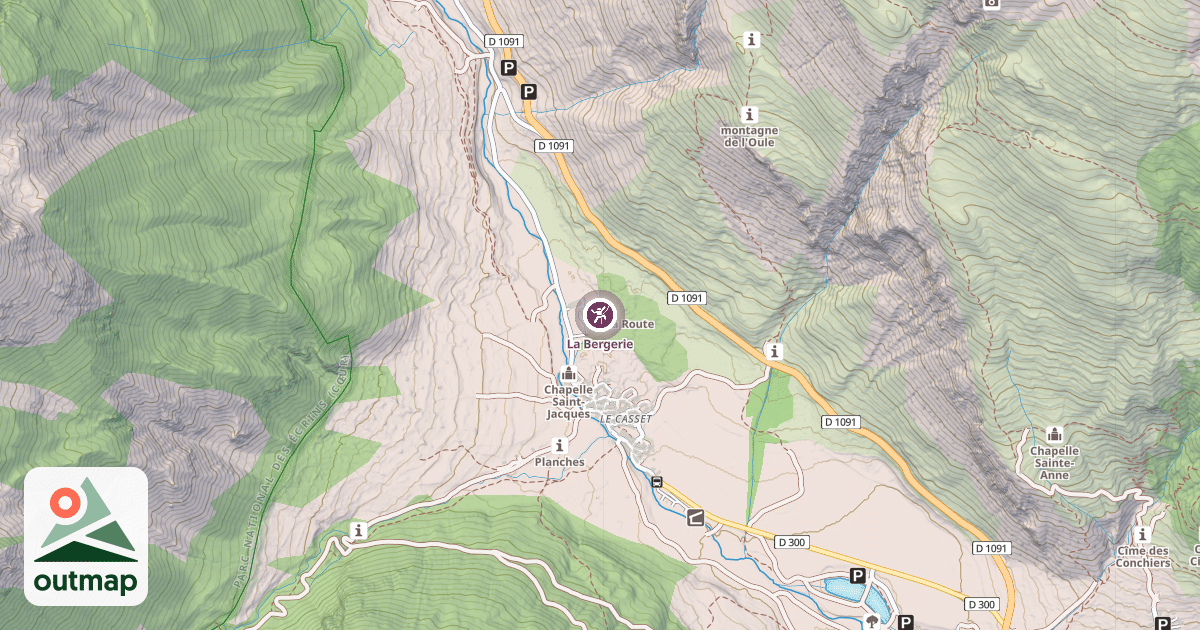 Map of La Bergerie