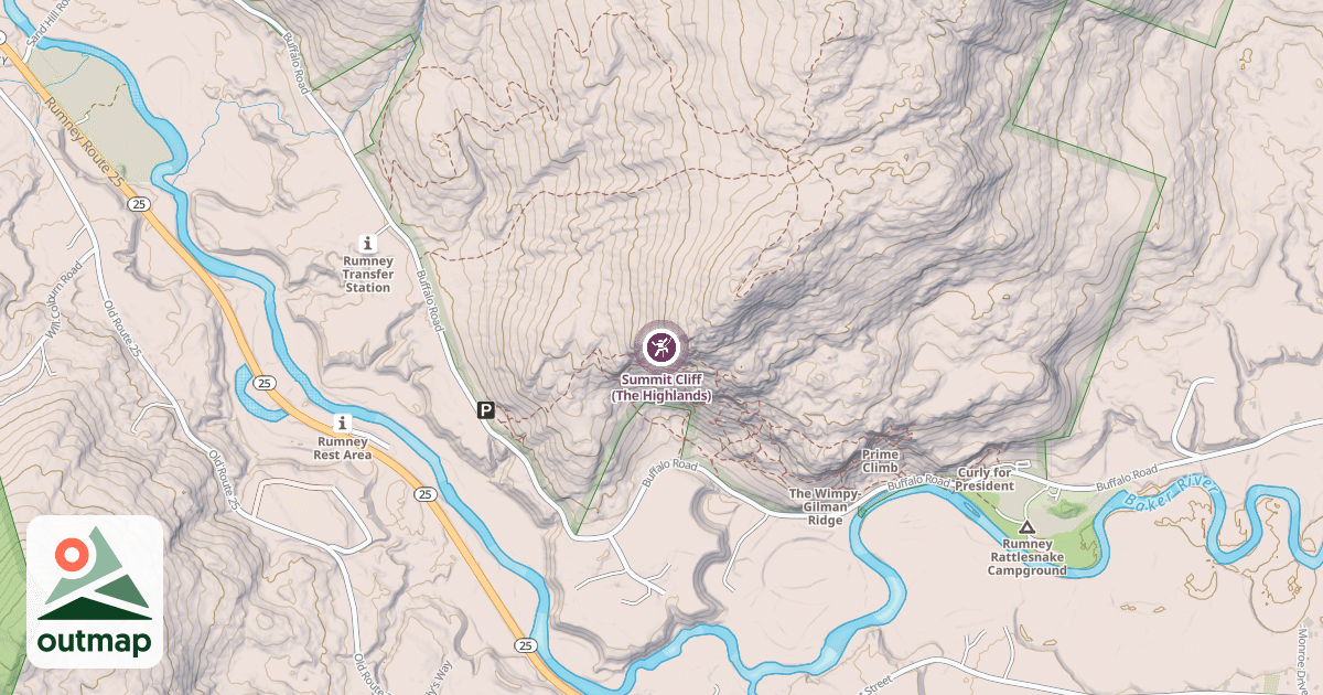 Map of Summit Cliff (The Highlands)