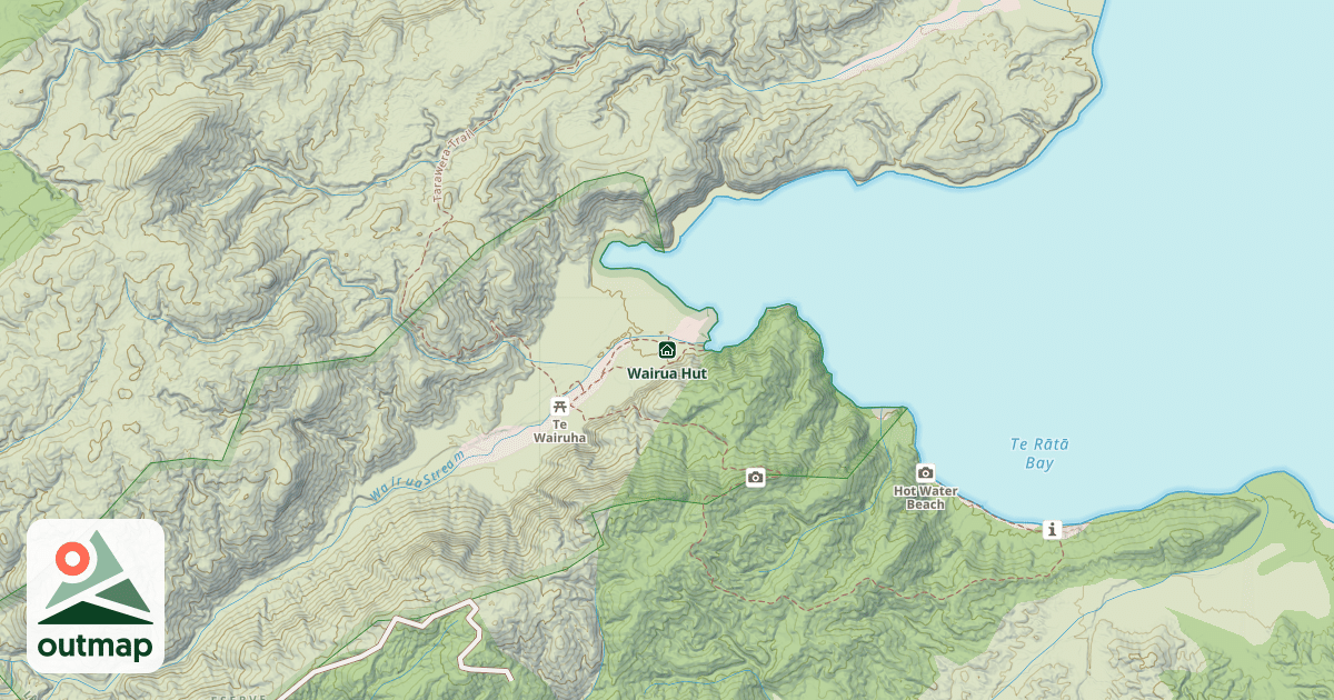 Map of Wairua Hut