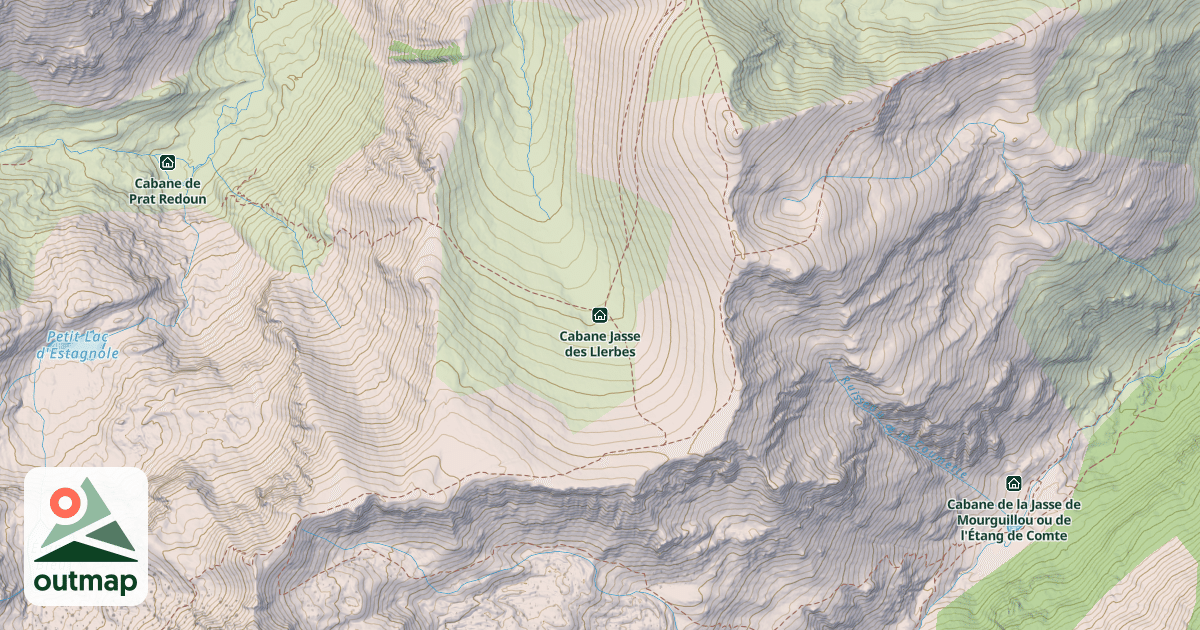 Map of Cabane Jasse des Llerbes