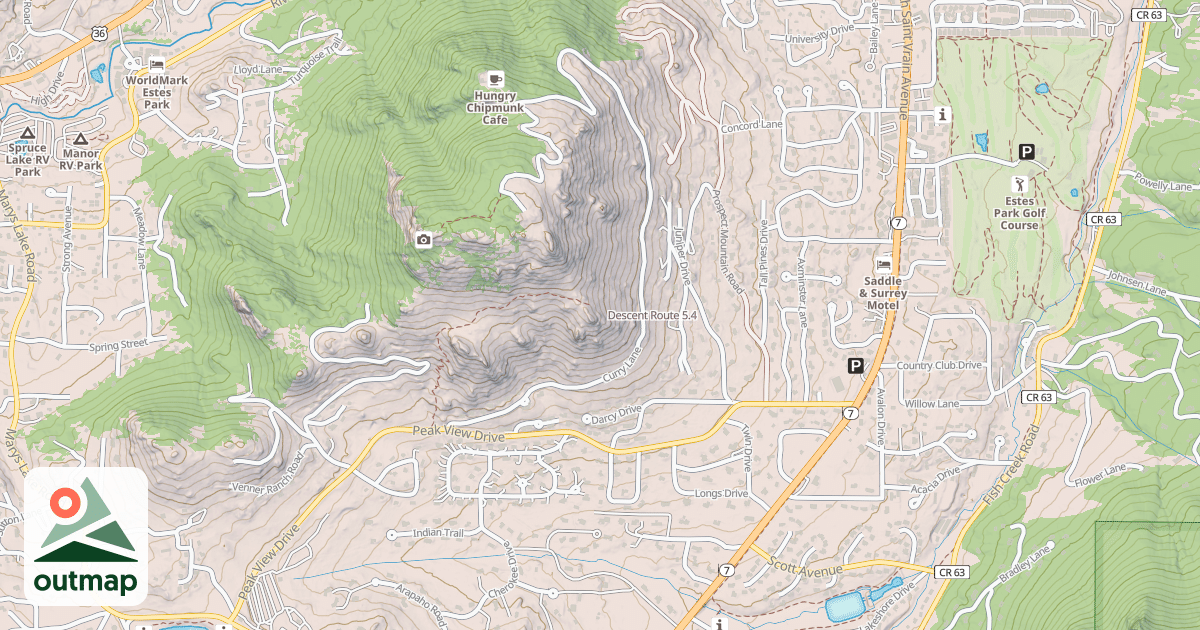 Map of Descent Route