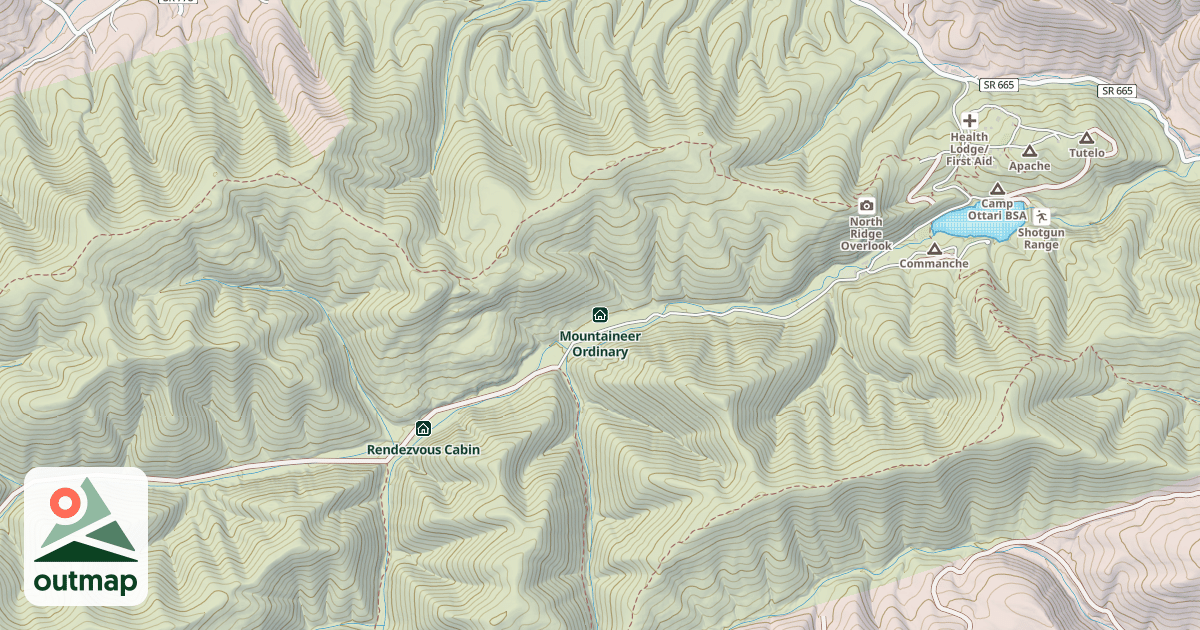 Map of Mountaineer Ordinary