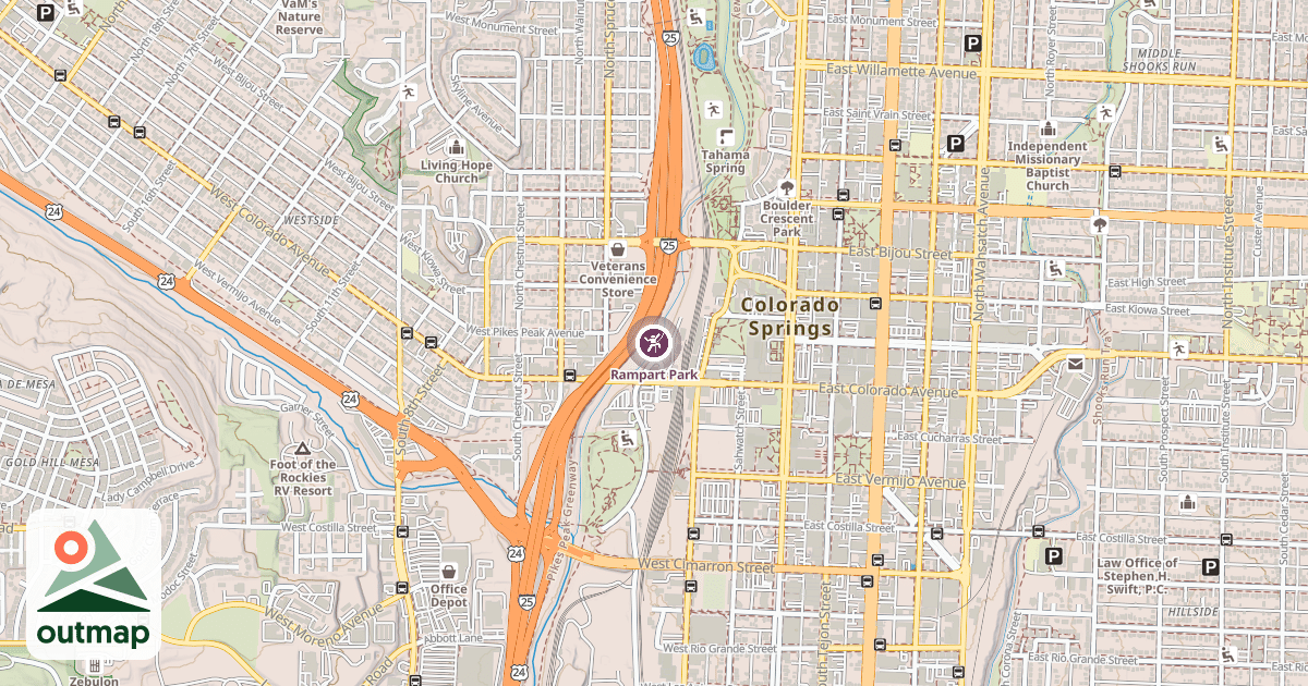Map of Rampart Park