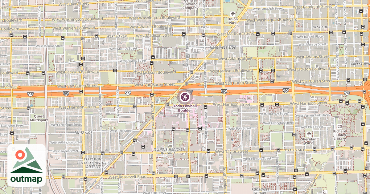 Map of Yoda Lowball Boulder