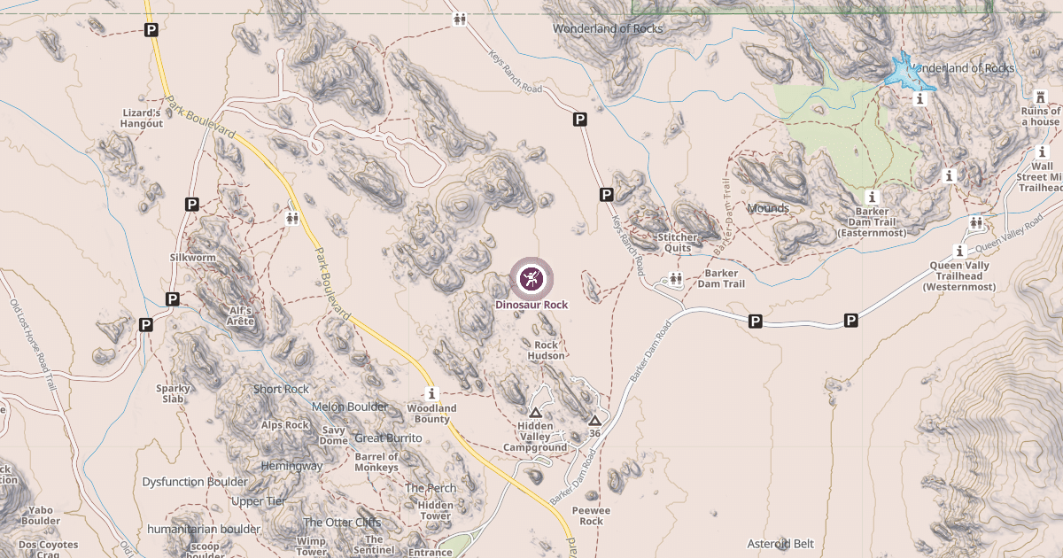 Map preview of Dinosaur Rock
