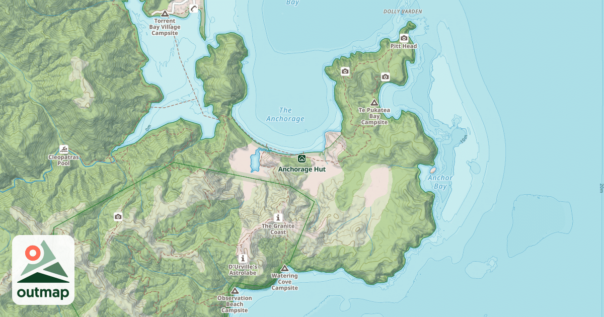 Map of Anchorage Hut