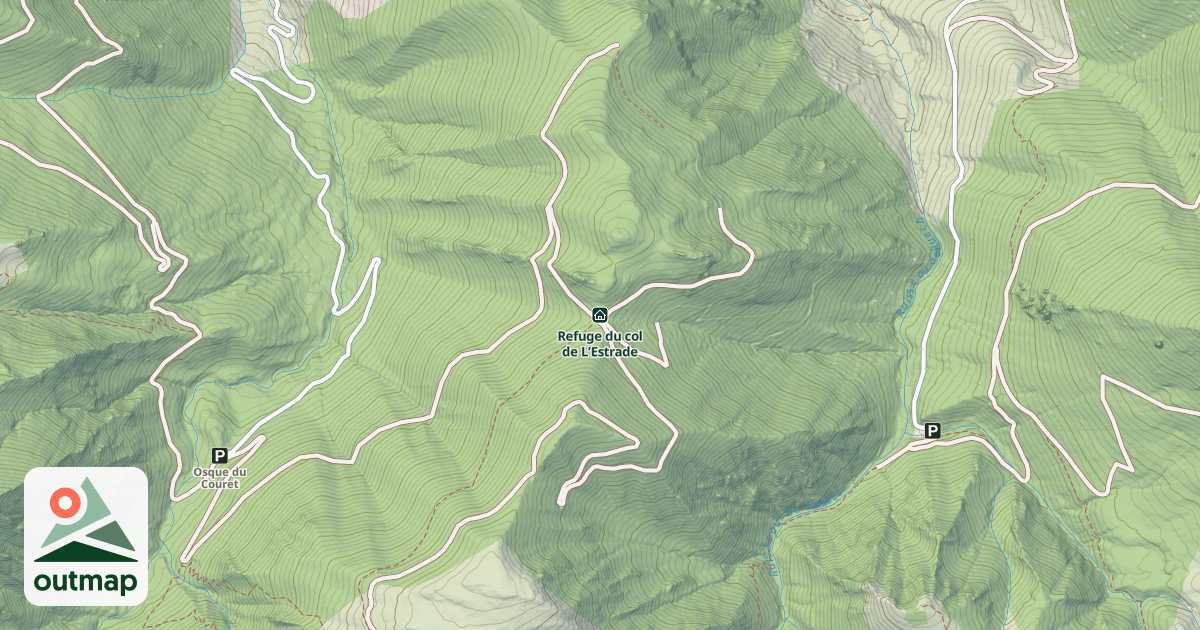 Map of Refuge du col de L’Estrade