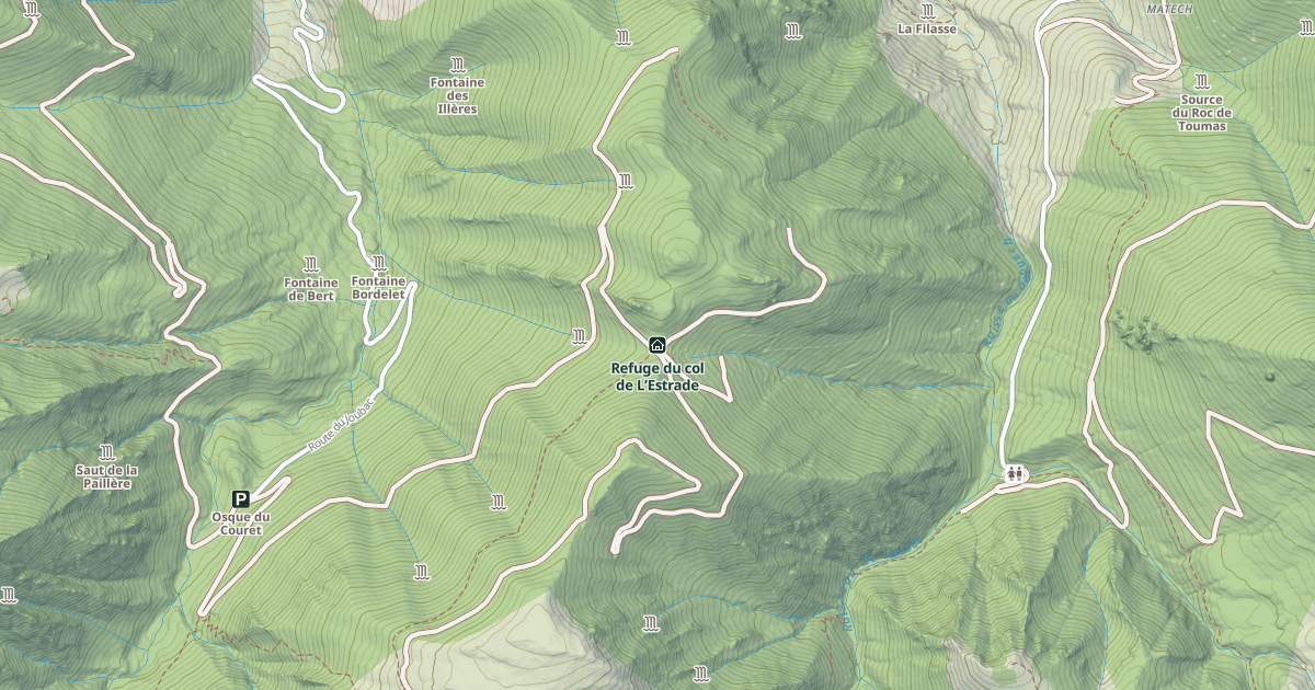 Map preview of Refuge du col de L’Estrade