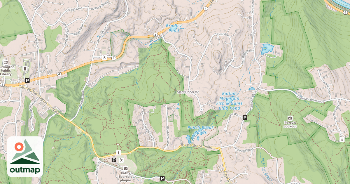 Map of Slant Upper