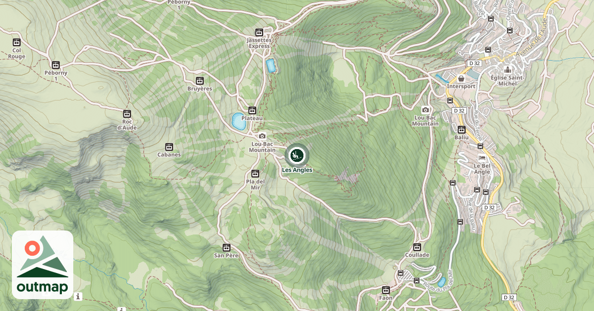 Map of Les Angles