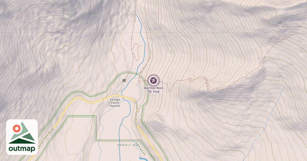 Map of Marmot Rock TR, Trad