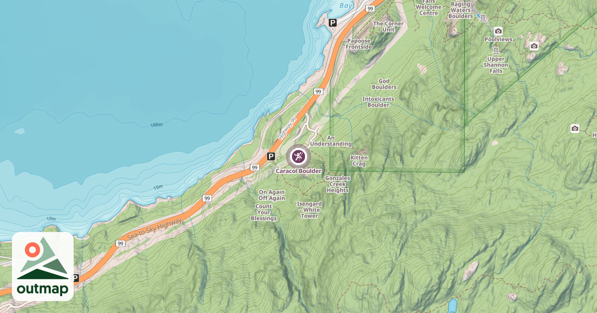 Map of Caracol Boulder