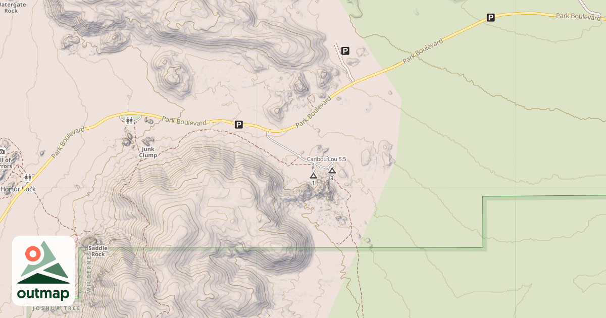 Map of Caribou Lou