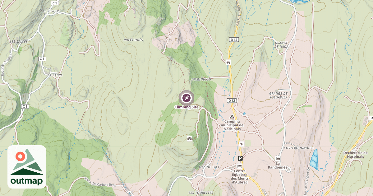 Map of Climbing Site